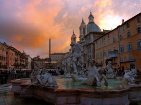 Rome's sunset