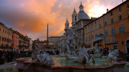 Rome's sunset